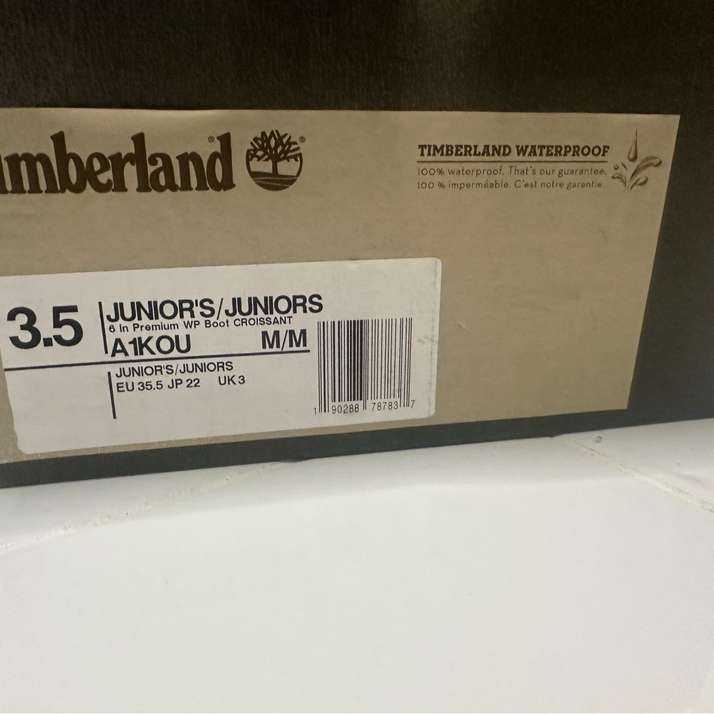 Timberland Junior's Waterproof Boots - Croissant color